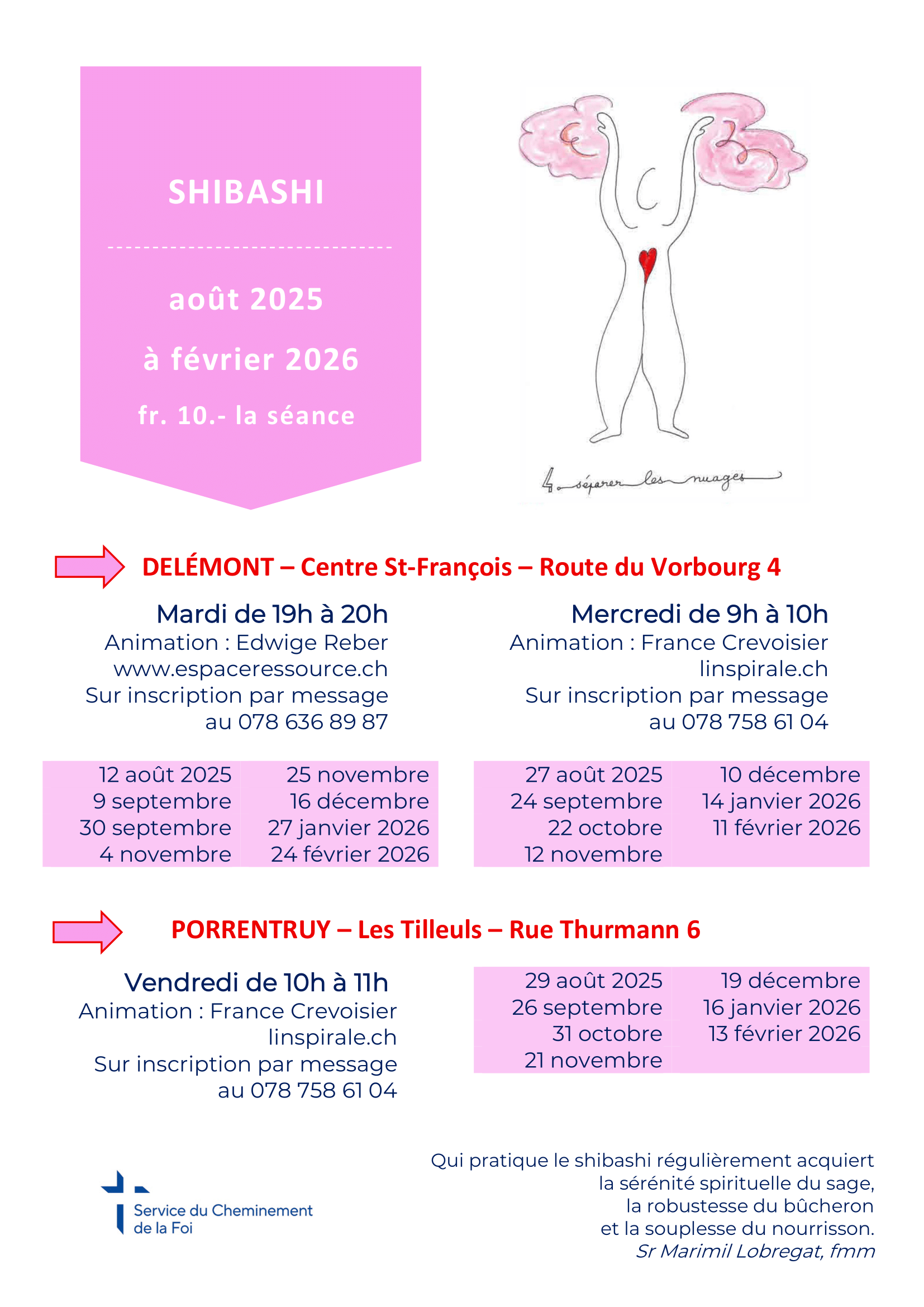Affiche Shibashi août 25 à février 26 1